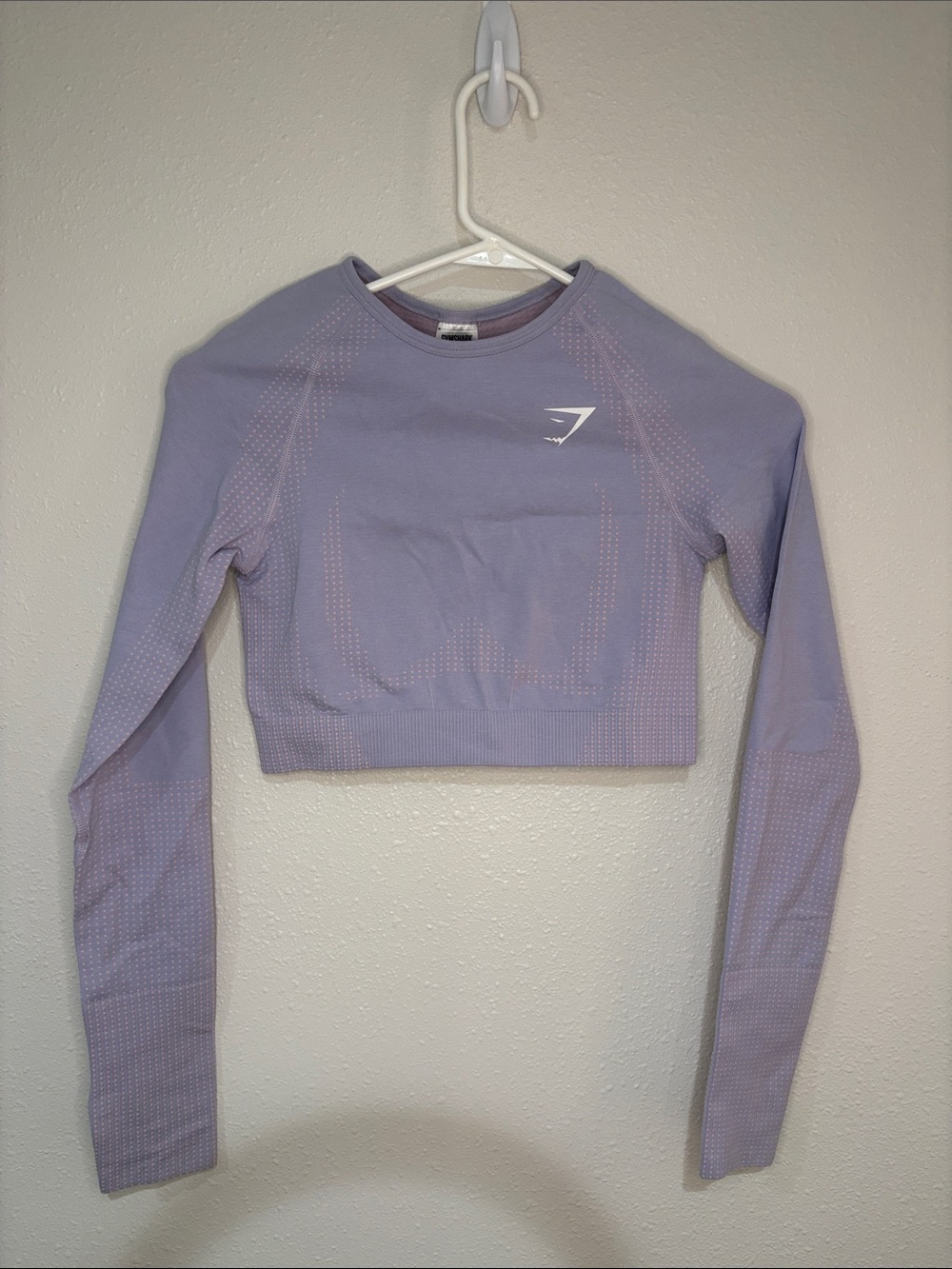 Gymshark Vital Seamless Long Sleeve Crop Top Purple